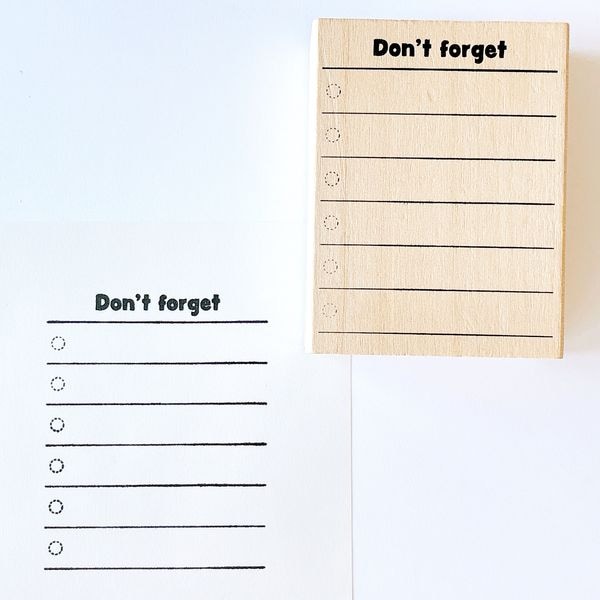 #手帳はんこ部／Don't forget