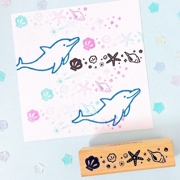 Ｎアイラブスタンプ／キラキラ貝殻