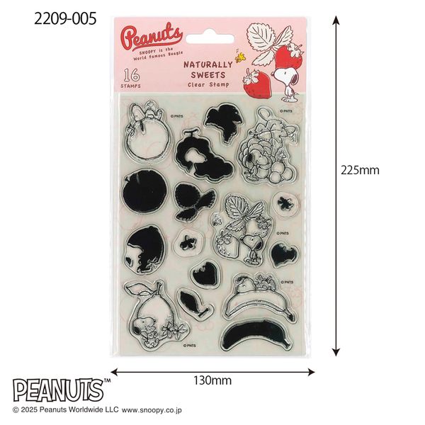 スヌーピークリアスタンプシート/ナチュラリースイーツ