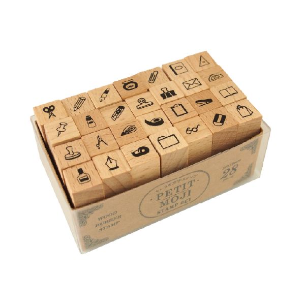 プチ文字スタンプセット／大／文房具セット