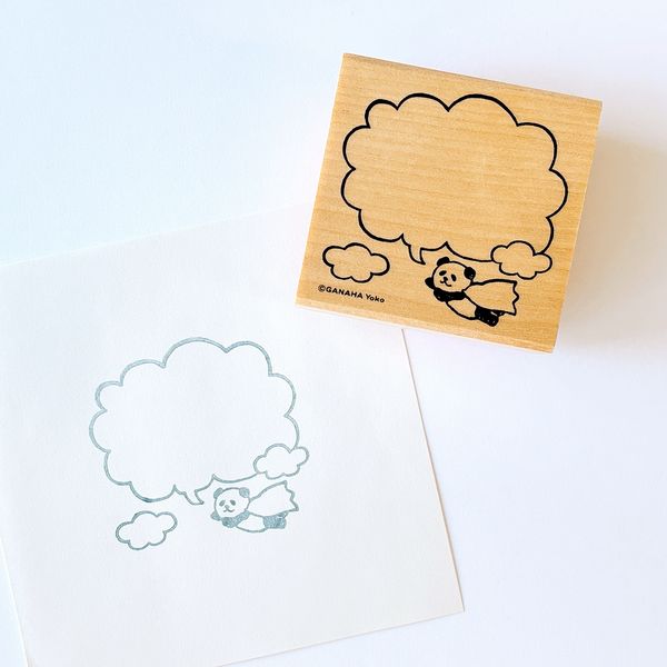 どうぶつはんこ【手帳編】／吹き出しパンダ