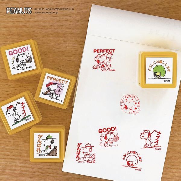 スヌーピー浸透印スタンプ