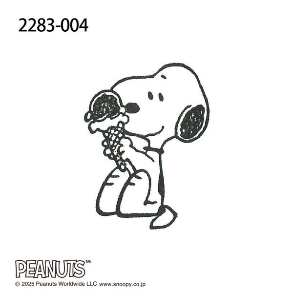 スヌーピー ウッドピーススタンプ/004