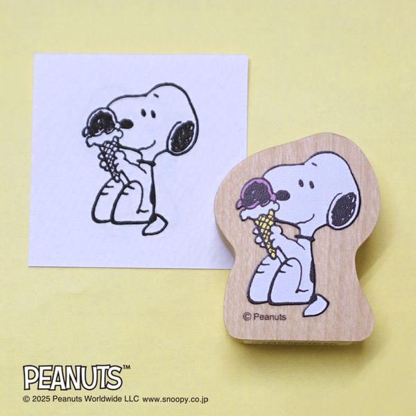 スヌーピー ウッドピーススタンプ/004