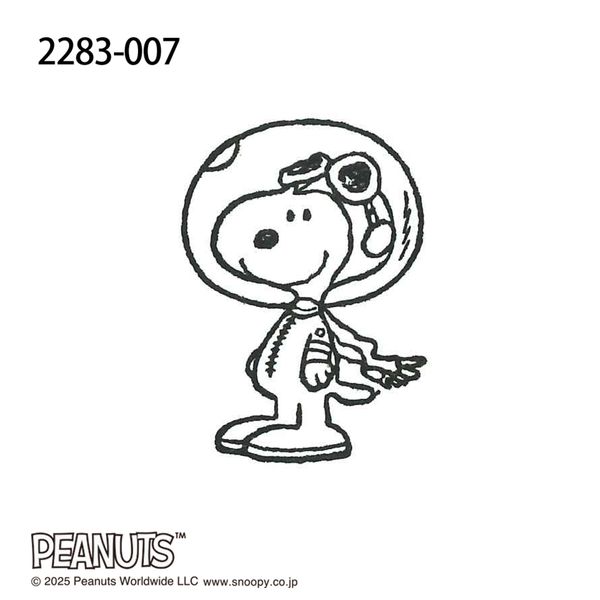 スヌーピー ウッドピーススタンプ/007