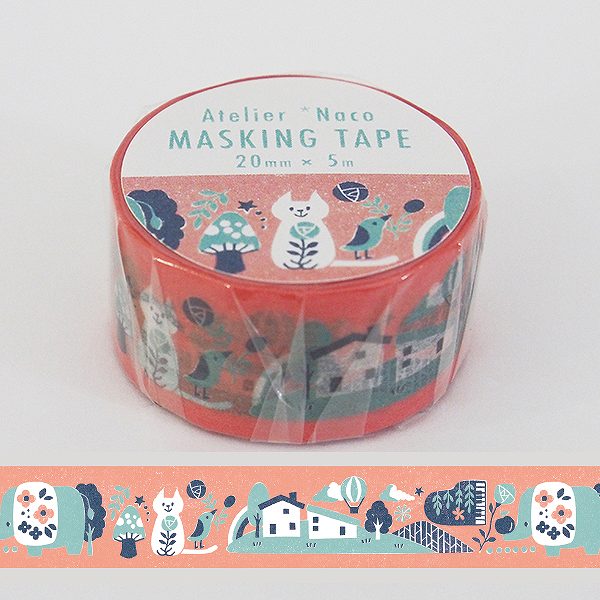 田口奈津子マスキングテープ/おうちと動物