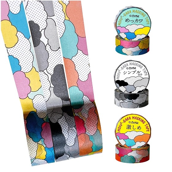 たけちよモフモフ柄マスキングテープ/めっカワ