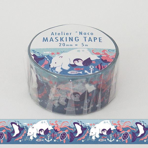 田口奈津子マスキングテープ／海の動物