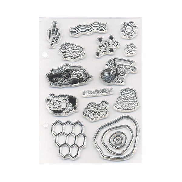 たけちよクリアスタンプ/模様など14種