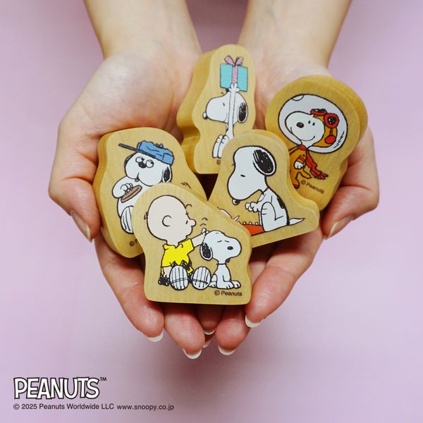 スヌーピー ウッドピーススタンプ／什器セット