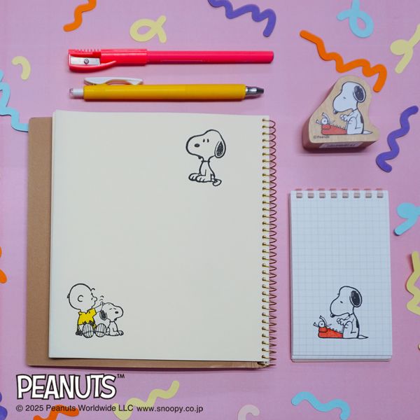 スヌーピー ウッドピーススタンプ／什器セット