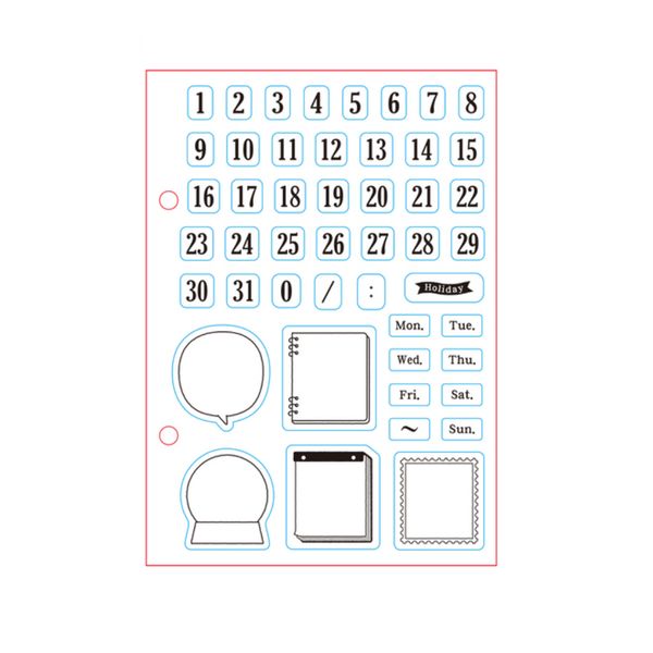クリアスタンプシート／CALENDAR