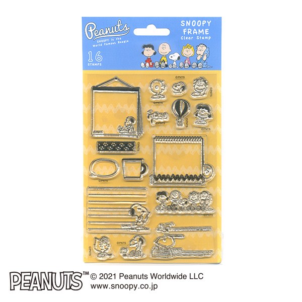 スヌーピークリアスタンプシート／SNOOPY FRAME