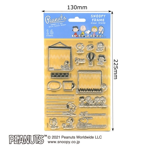 スヌーピークリアスタンプシート／SNOOPY FRAME