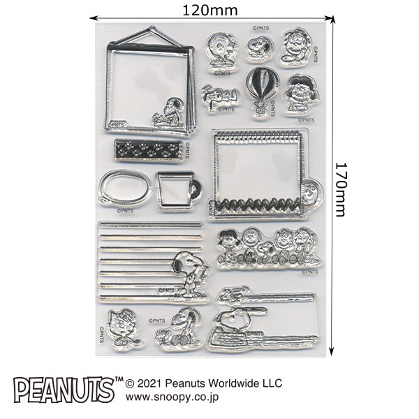 スヌーピークリアスタンプシート／SNOOPY FRAME