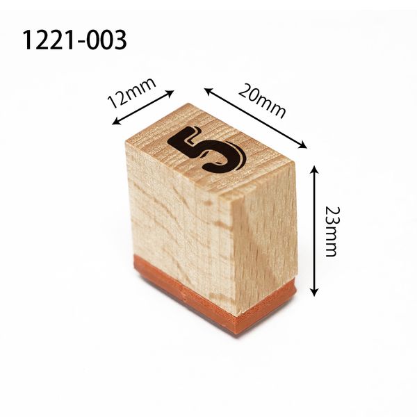 ナンバースタンプ／イタリックシャドウ