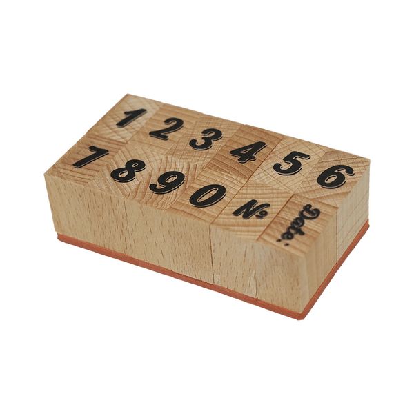 ナンバースタンプ／イタリックシャドウ