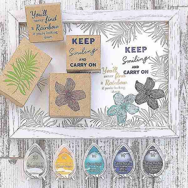 【S】チェリッシュスタンプ／KEEP Smiling AND CARRY ON