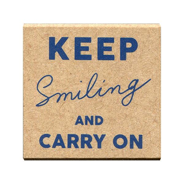 【S】チェリッシュスタンプ／KEEP Smiling AND CARRY ON