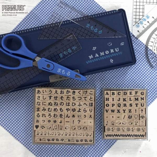 誕生日プレゼント スヌーピープチ文字スタンプセット／アルファベット キャラクターグッズ