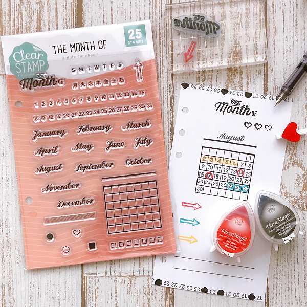 【S】クリアスタンプシートＴ／THE MONTH OF