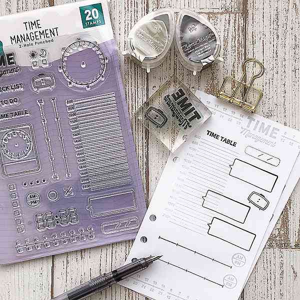 【S】クリアスタンプシートT/TIME MANAGEMENT