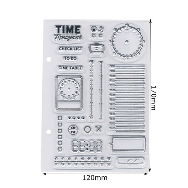 【S】クリアスタンプシートT/TIME MANAGEMENT
