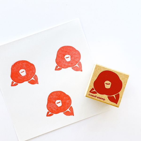 【S】レトロはんこ/小/サザンカ