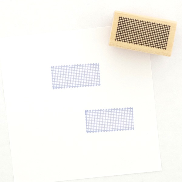 アイラブスタンプ／格子柄