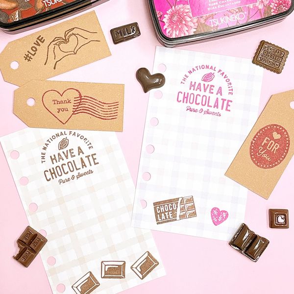 【S】クリアスタンプシートＴ／HAVE A CHOCOLATE