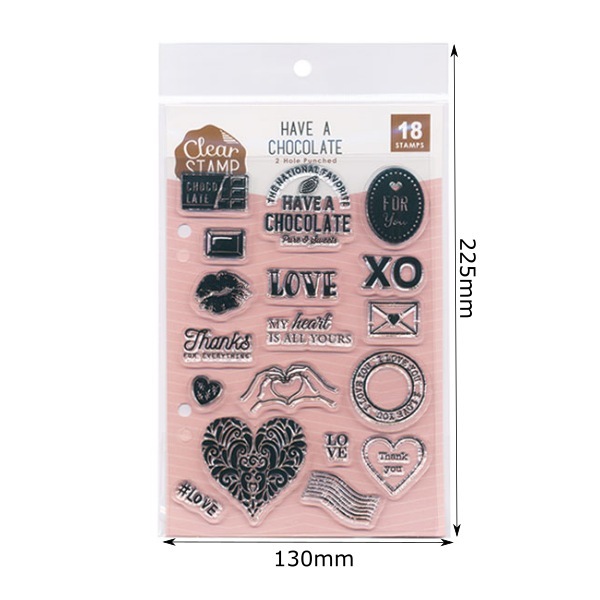 【S】クリアスタンプシートＴ／HAVE A CHOCOLATE