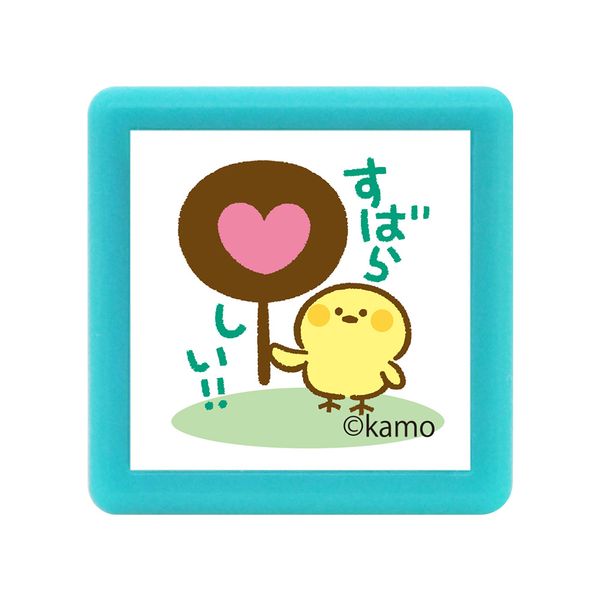 カモのどうぶつミニ☆ポンスタンプ