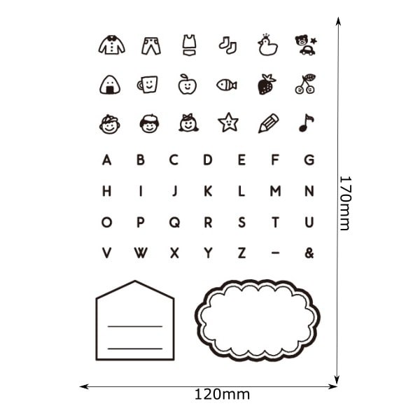 【S】ラベルスタンプ Clear/ワクワクおかたづけ