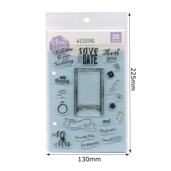 【S】クリアスタンプシートT/WEDDING
