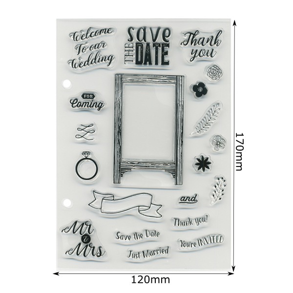 【S】クリアスタンプシートT/WEDDING