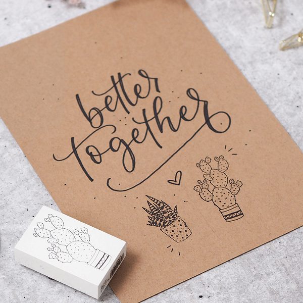 【S】ビッグラブスタンプ/サボテン