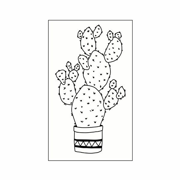 【S】ビッグラブスタンプ/サボテン