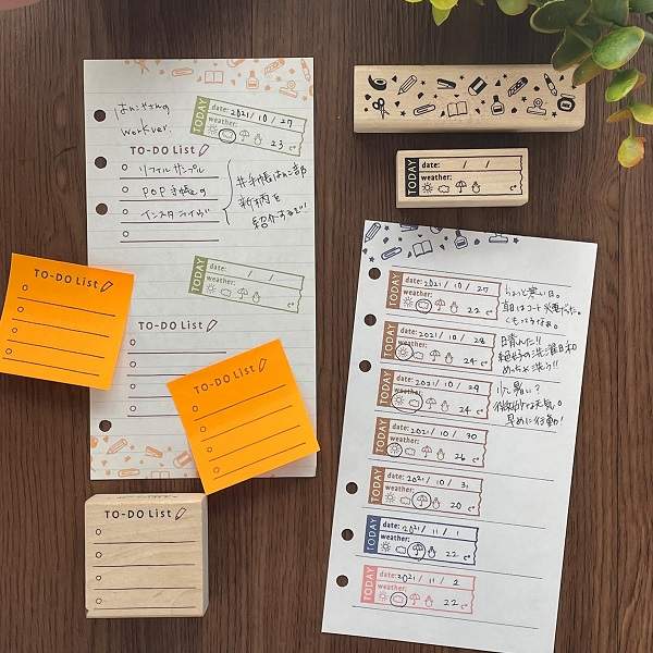 ＃手帳はんこ部／ファイル・吹き出し