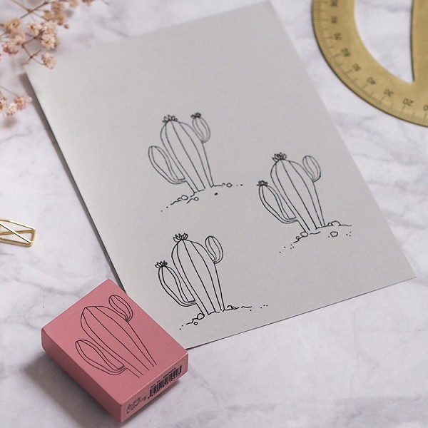 【S】ビッグラブスタンプ／砂漠のサボテン