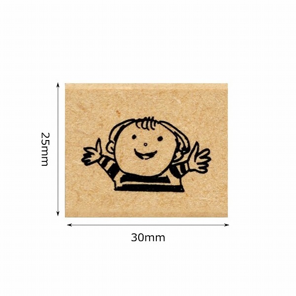 ピッコロスタンプ　こどものかお ピッコロスタンプ／スマイル | 【スタンプリップル】こどものかお公式通販