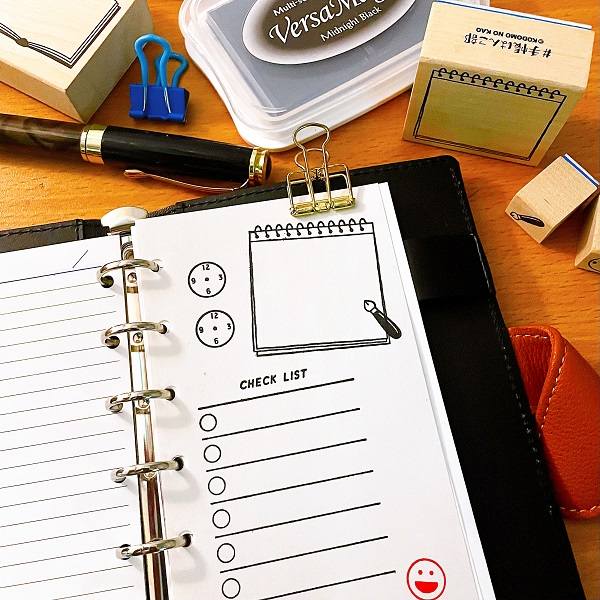 ＃手帳はんこ部４Ｐセット／表情４種