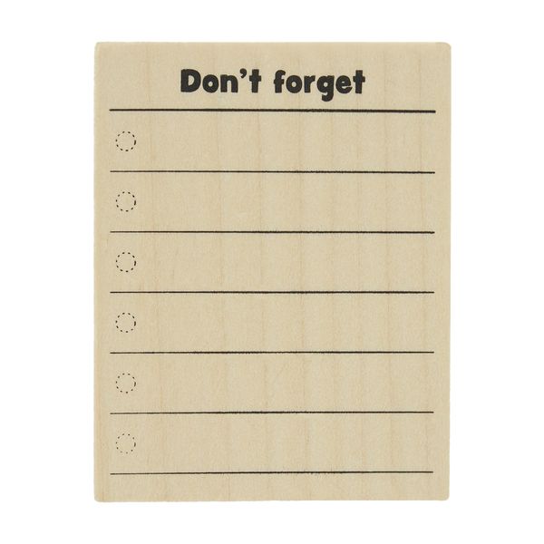 #手帳はんこ部／Don't forget