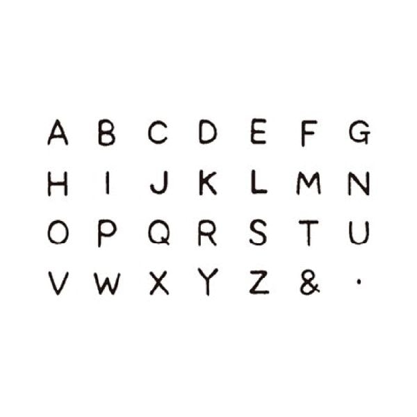 プチ文字スタンプセット／小／アルファベット大文字（２）