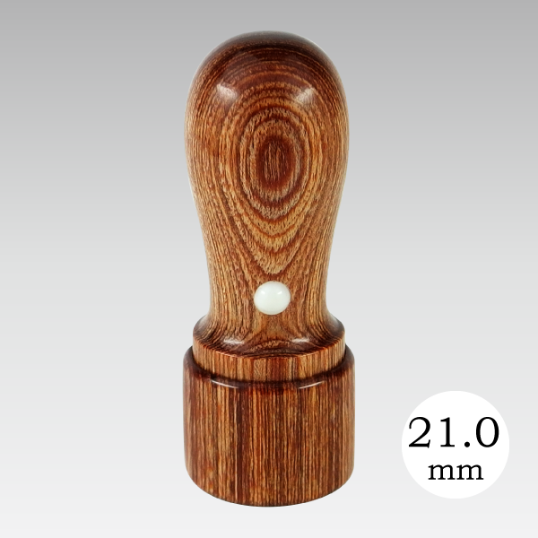 役職印 彩樺 21mm (精密機械彫/二重枠タイプ) 【スタンプ スタンダード】