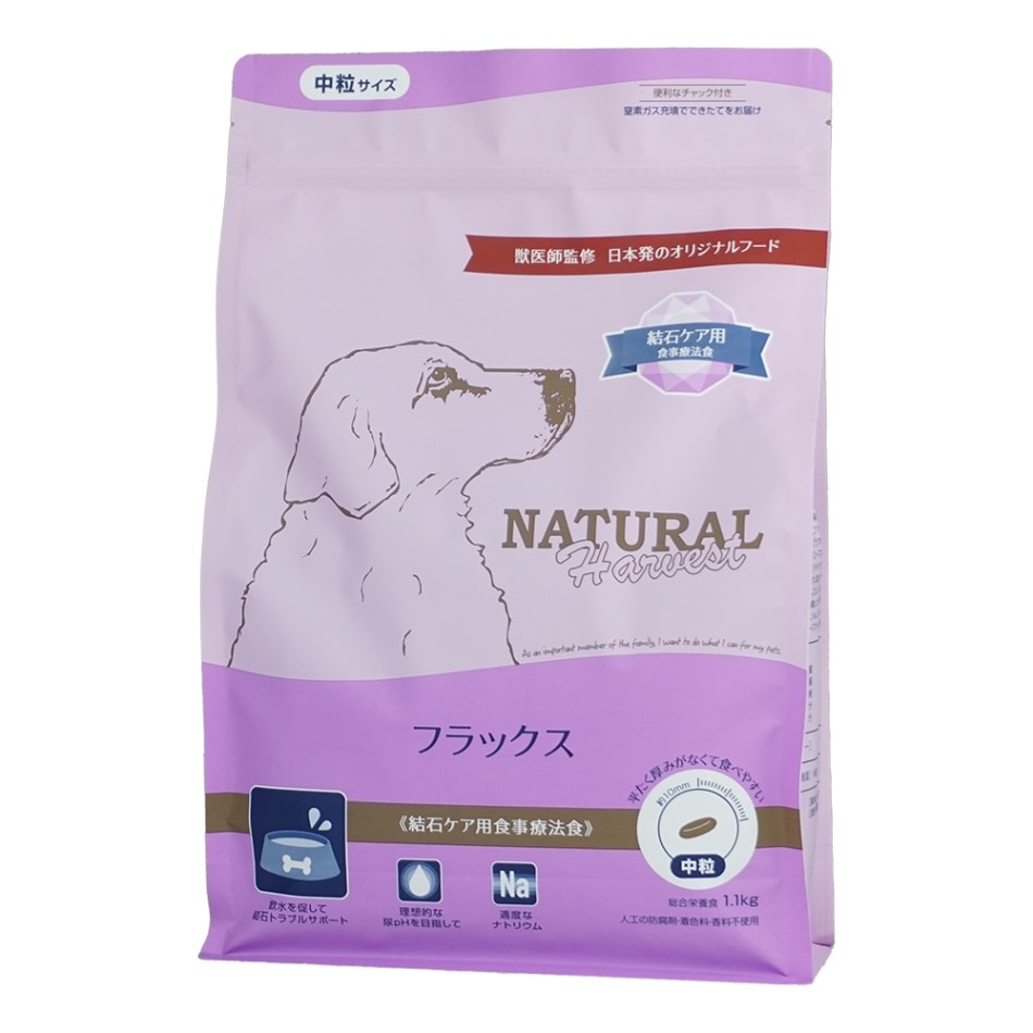 ホイップ　　Natural Harvest フラックス フラックス 1.1kg 結石ケア用 食事療法食 Natural Harvest（ナチュラル