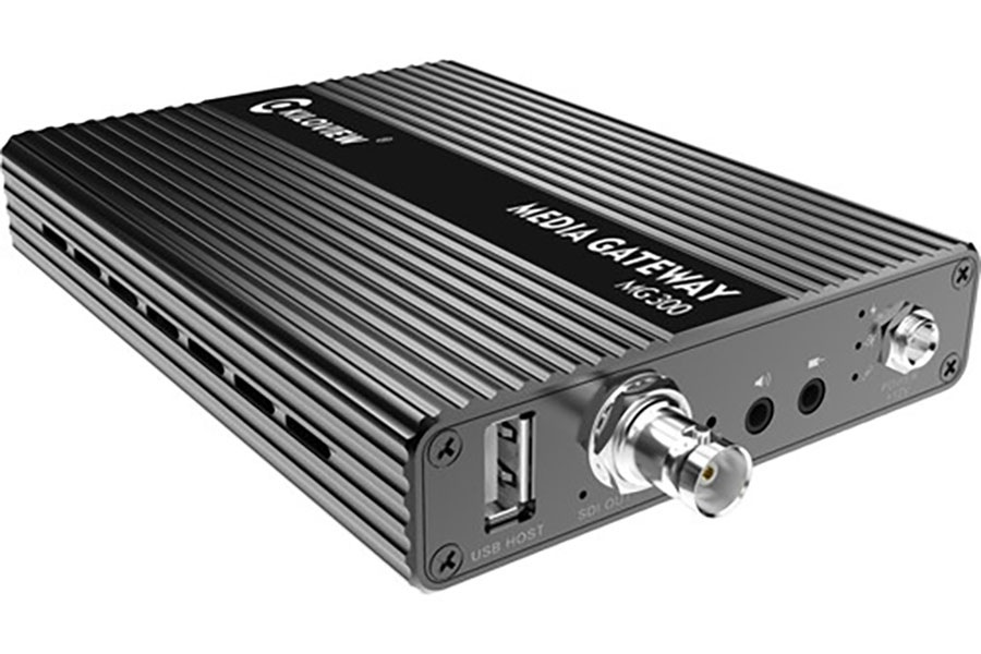 Kiloview MG300 IP ストリーム間の変換、H.264 ⇄ H.265変換(将来FW更新で対応）、IP ストリーム → SDI/HDMI デコードに対応したメディアゲートウェイ