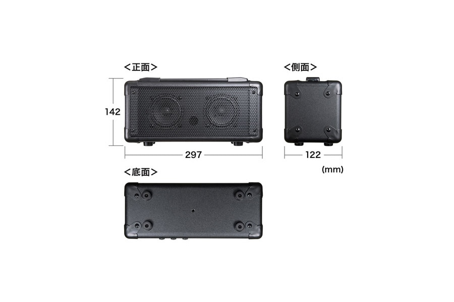サンワサプライ マイク付きスピーカー MM-SPAMPN