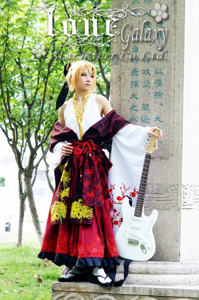 VOCALOID 鏡音レン 刹月華 コスプレ衣装 【あす楽対応】yy216s【送料