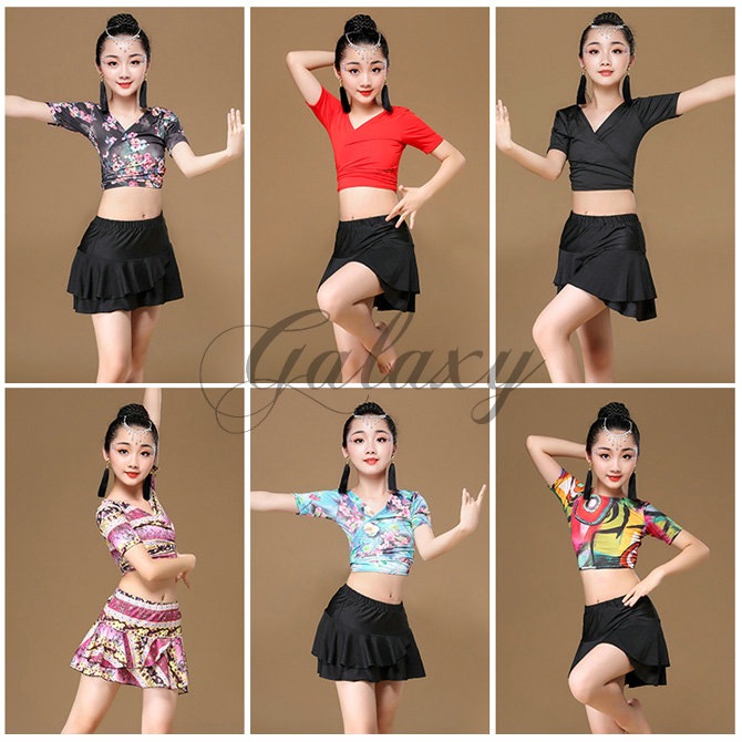 ベリーダンス ラテンダンス 衣装 子供 キッズ 全6種類 M-XLサイズ