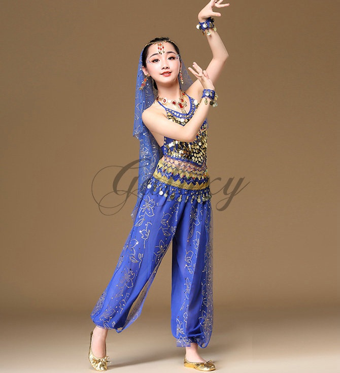 ベリーダンス子供用　キッズ・ジュニア用衣装　Lサイズ 楽天市場】ベリーダンス 衣装 子供用 セットの通販